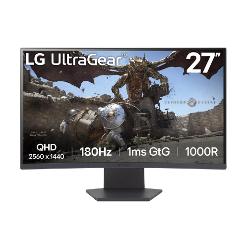 LG 27GS60QC 27” UltraGear™ QHD Curved Gaming Monitor