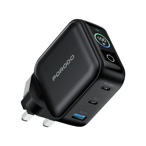 Porodo Nexora 65W 3-Port Wall Charger